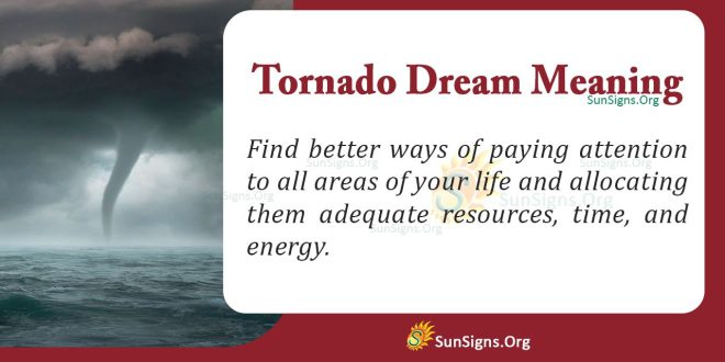 Tornado Dream Meaning