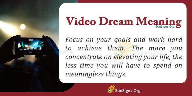 Video Dream Meaning