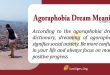 Agoraphobia Dream Meaning