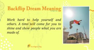 Backflip Dream Meaning