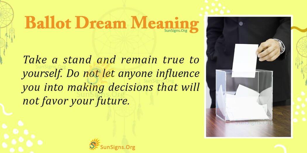 Dream Meaning of Ballot Interpretation and Symbolism