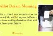 Ballot Dream Meaning