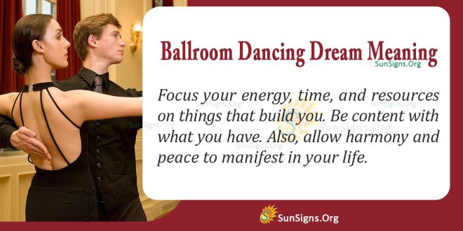 Ballroom Dancing Dream Meaning