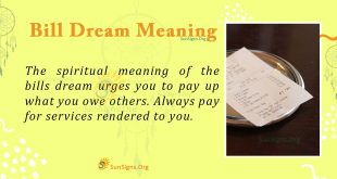 Bill Dream Meaning