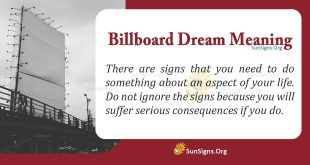 Billboard Dream Meaning