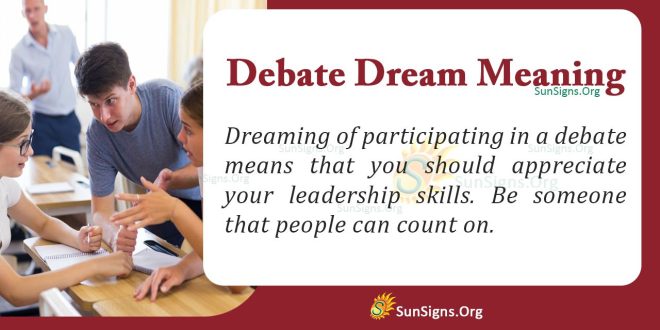 Debate Dream Meaning