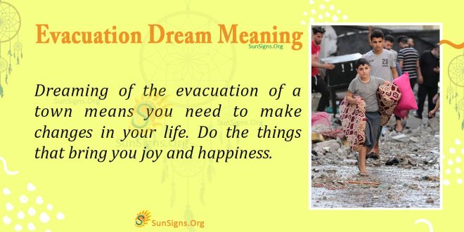 Evacuation Dream Meaning