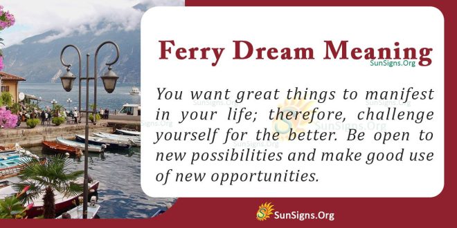 Ferry Dream Meaning