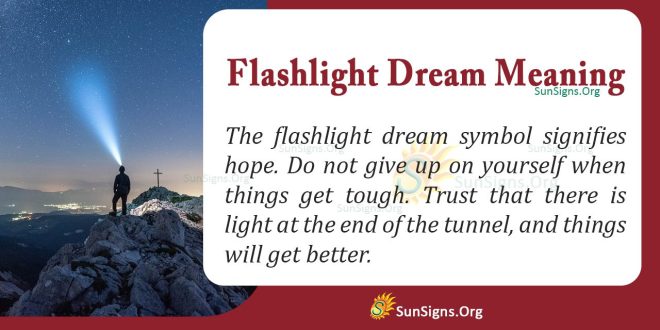Flashlight Dream Meaning