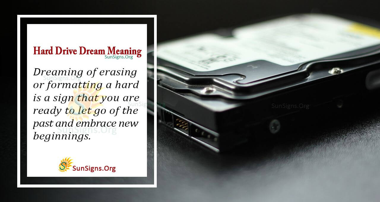 Seeing a Hard Drive in Your Dream Meaning, Interpretation and