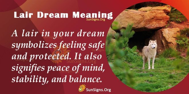 Lair Dream Meaning