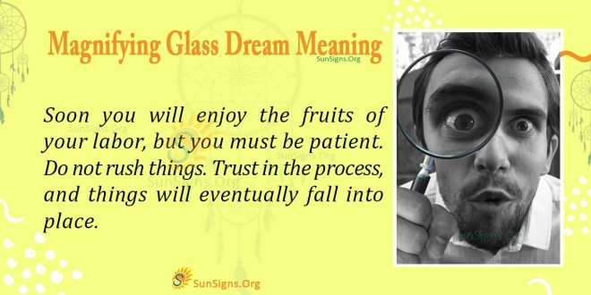 Magnifying Glass Dream Meaning