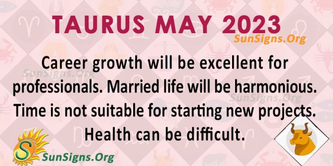 Taurus May Horoscope 2023