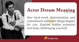 Actor Dream Meaning