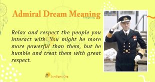 Admiral Dream Meaning