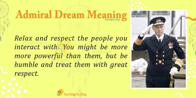 Admiral Dream Meaning