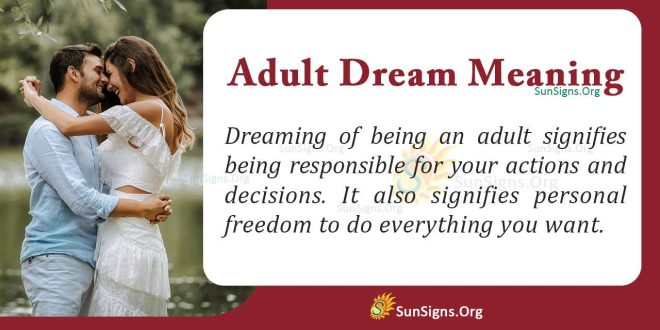 Adult Dream Meaning