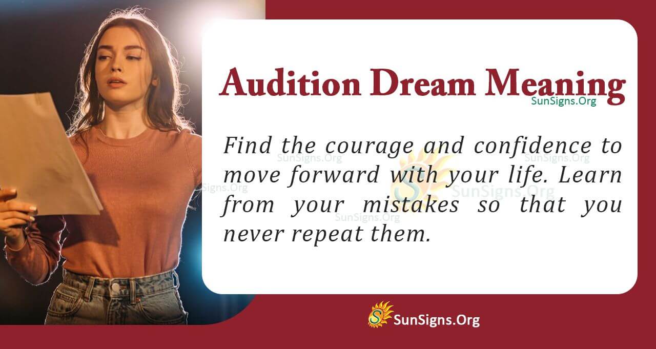 Dream About an Audition Meaning, Interpretation and Symbolism