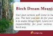 Birch Dream Meaning