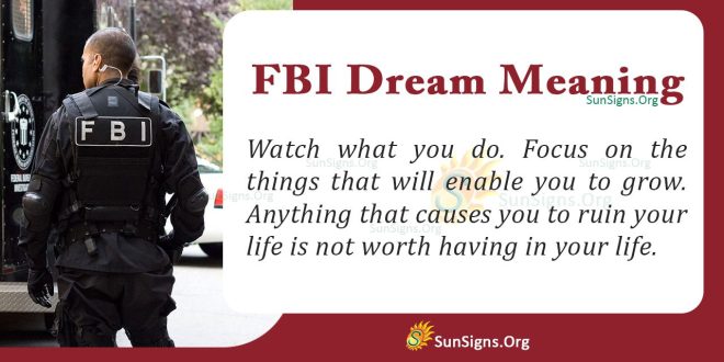 FBI Dream Meaning