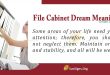 file cabinet Dream Meaning