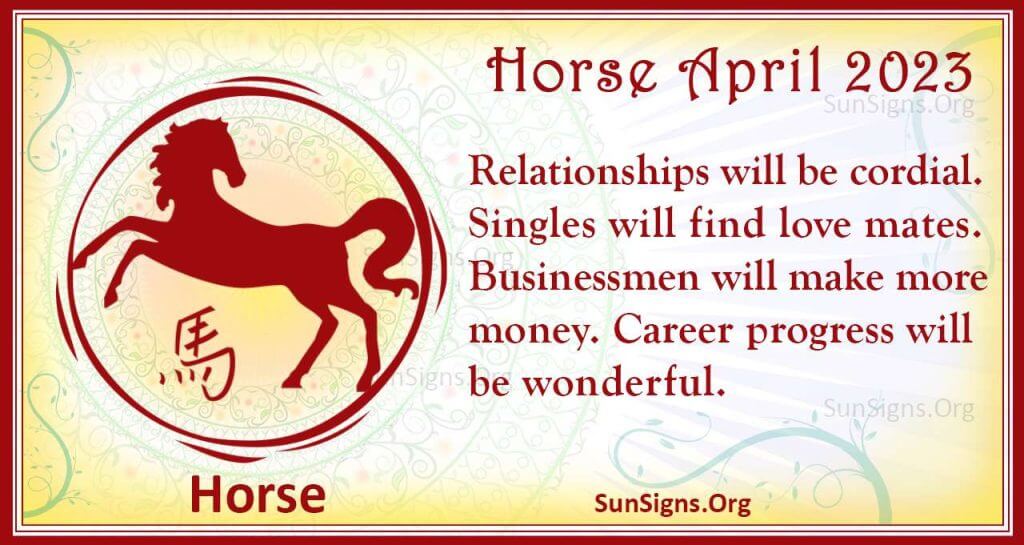 Horse April Horoscope 2023
