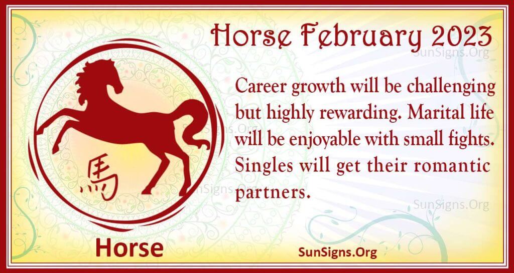 Horse February Horoscope 2023
