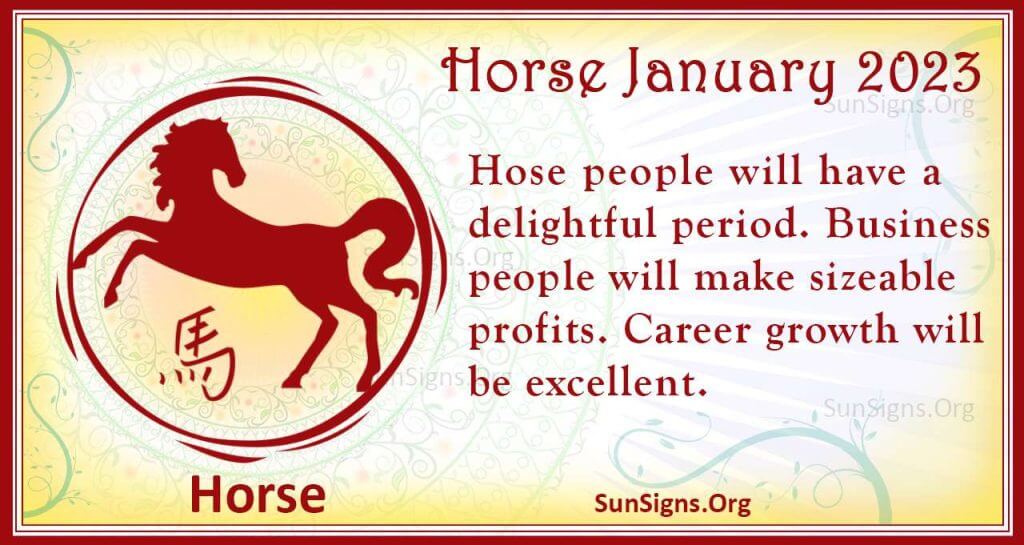Horse Chinese Monthly Horoscope 2023