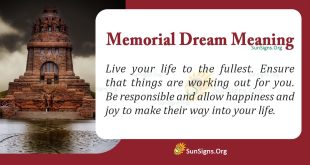 Memorial Dream Meaning