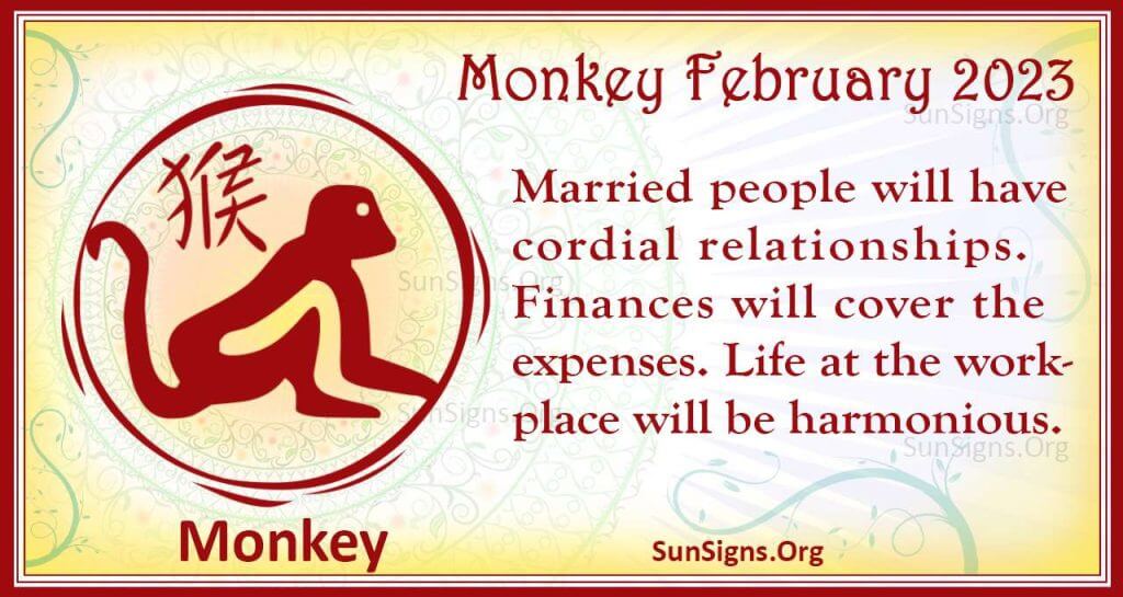 Monkey February Horoscope 2023