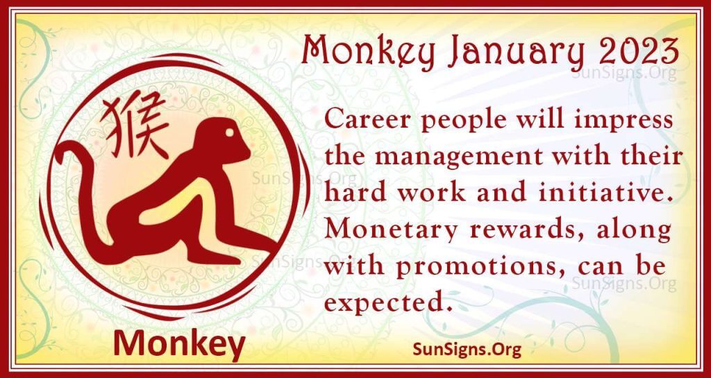Monkey Chinese Monthly Horoscope 2023