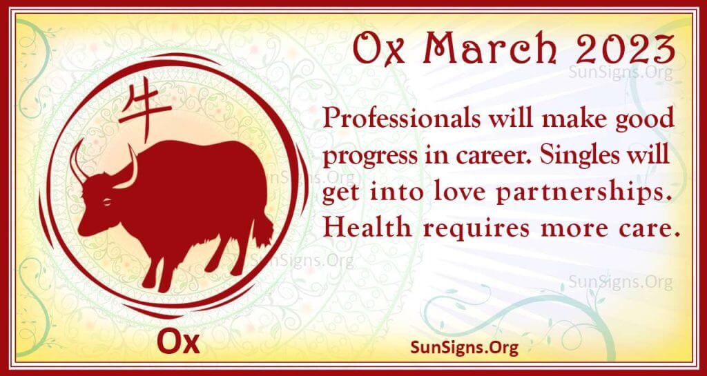 Ox March Horoscope 2023