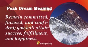 Peak Dream Meaning