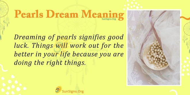 Pearls Dream Meaning