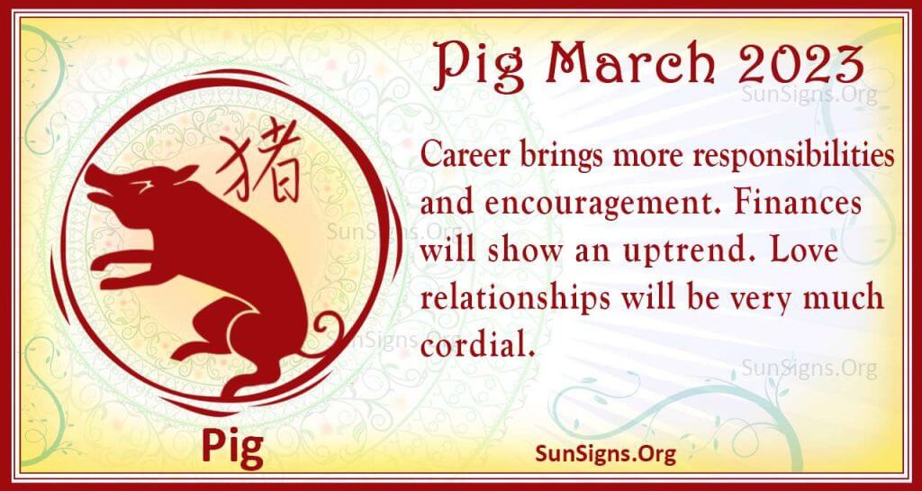 Pig March Horoscope 2023