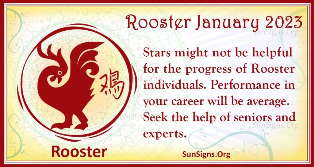 Rooster Chinese Monthly Horoscope 2023