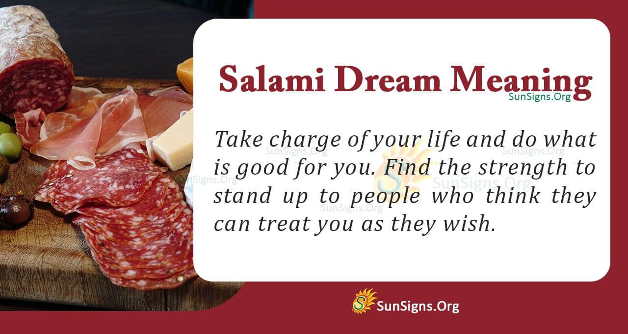 Did You Have a Salami Dream? Meaning, Interpretation And Symbolism