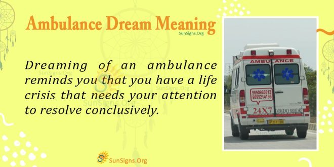 Ambulance Dream Meaning