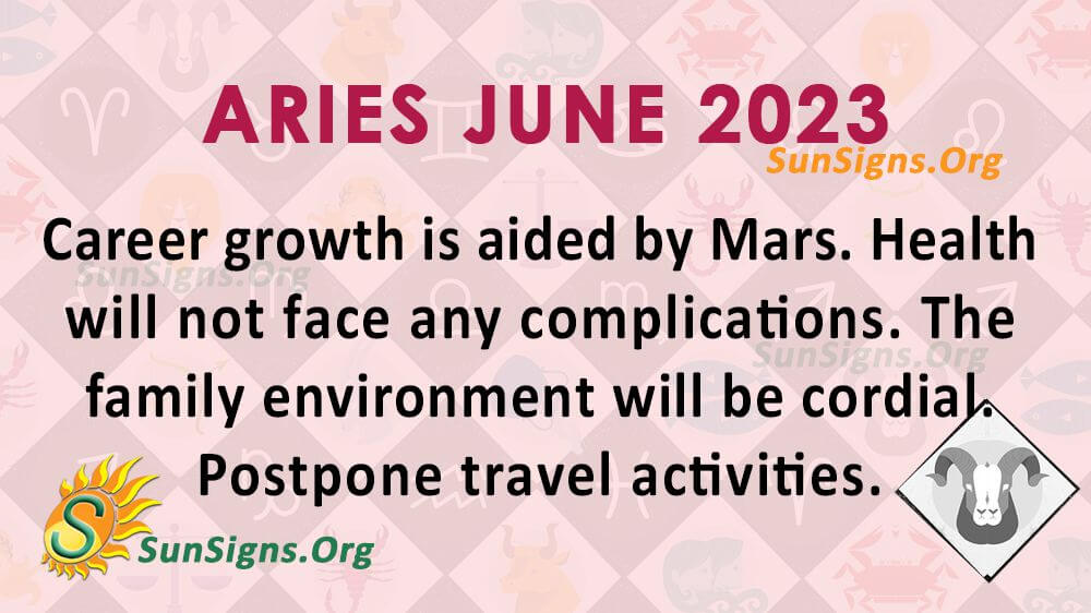 Aries June Horoscope 2023
