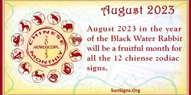August Chinese Horoscope 2023