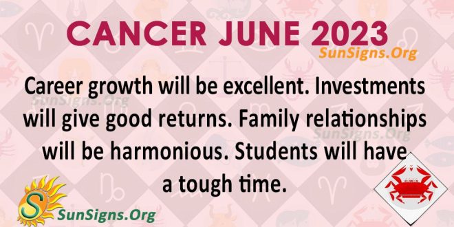 Cancer June Horoscope 2023