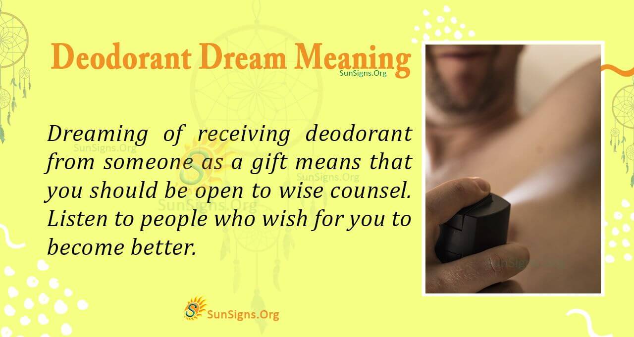 Dreaming of Deodorant and Its Meaning, Interpretation and Symbolism