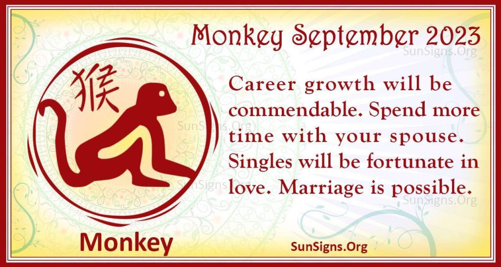 Monkey September Horoscope 2023