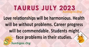 Taurus July Horoscope 2023