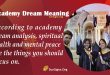 academy dream meaning