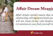 Affair Dream Meaning