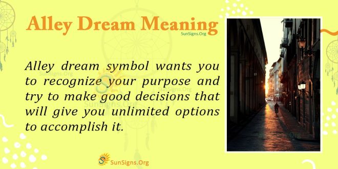 Alley Dream Meaning