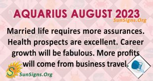 Aquarius August Horoscope 2023