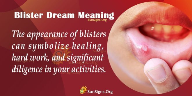 Blister Dream Meaning