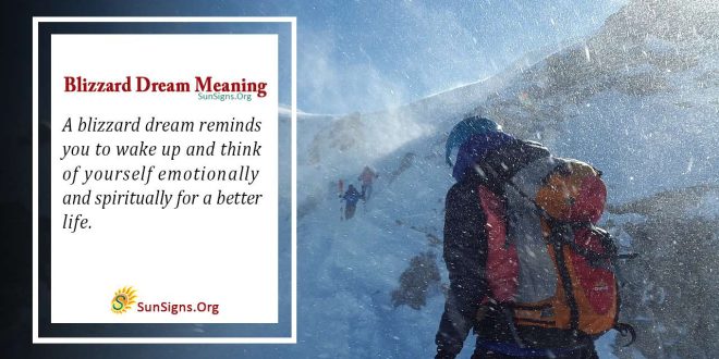blizzard dream meaning